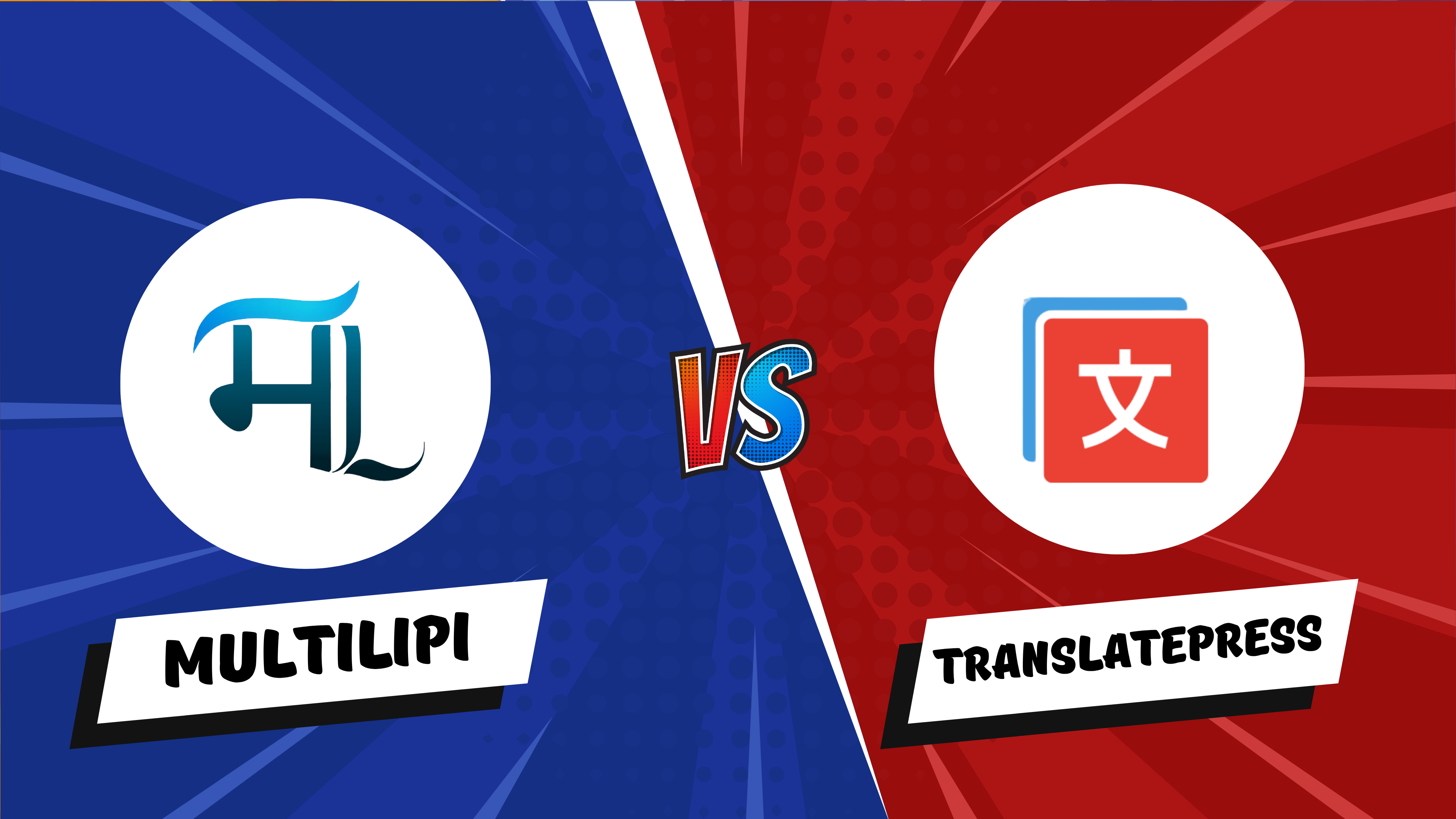 TranslatePress vs MultiLipi side-by-side multilingual SEO comparison