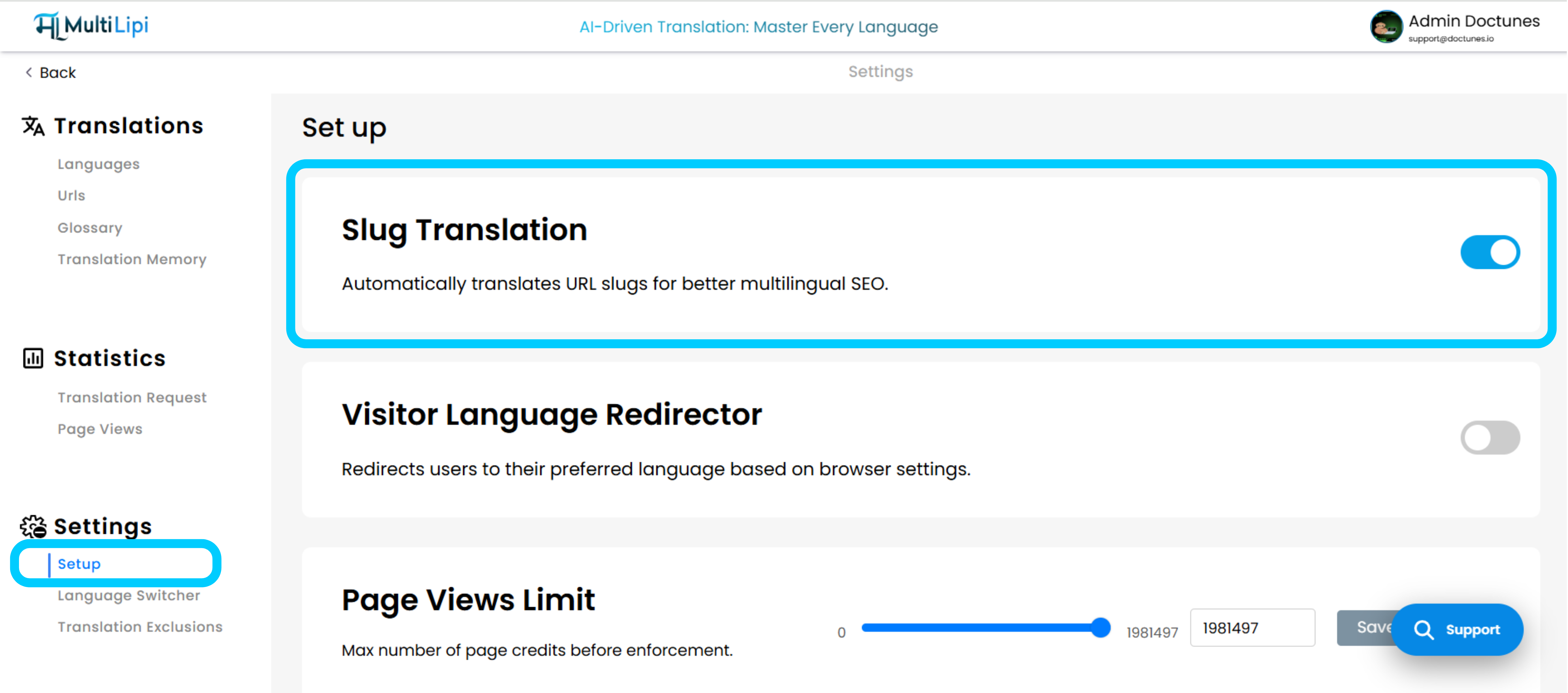 Cómo habilitar y administrar la traducción de slugs en MultiLipi