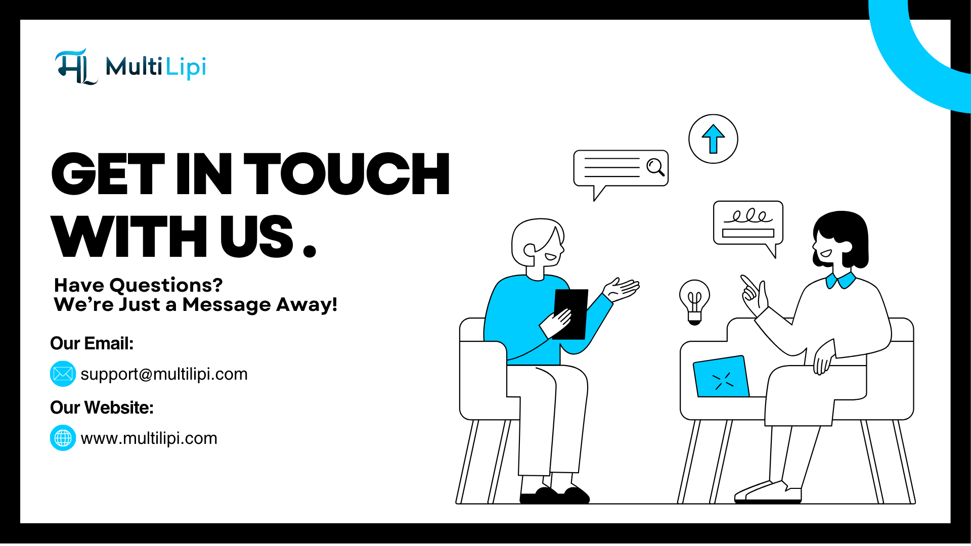 Bannière d’appel à l’action invitant les lecteurs à contacter MultiLipi pour des solutions de sites Web multilingues
