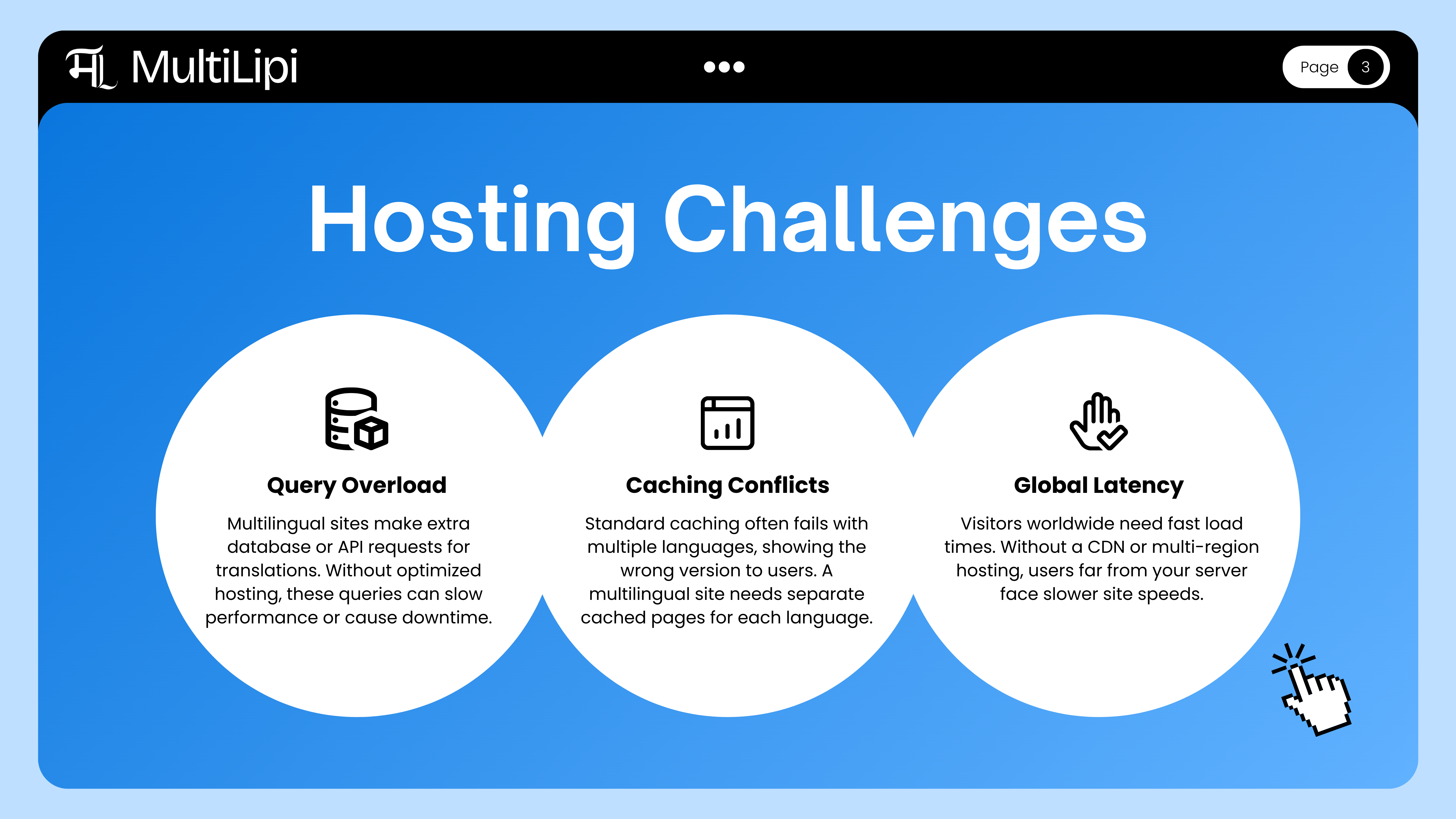 WordPress multilingual hosting challenges including caching conflicts and global latency