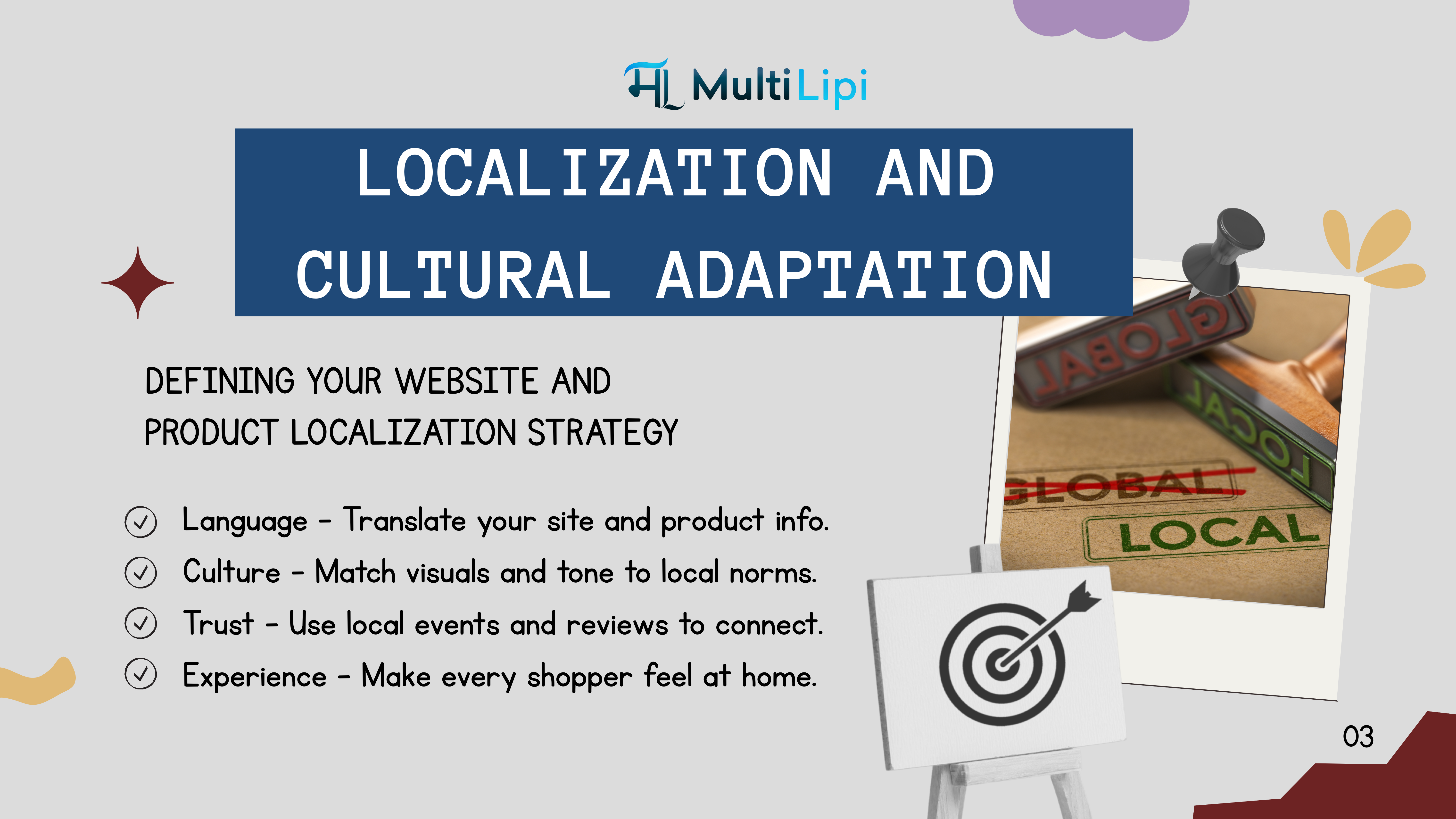 “MultiLipi website localization strategy demonstrating translation and cultural adaptation for better customer experience”