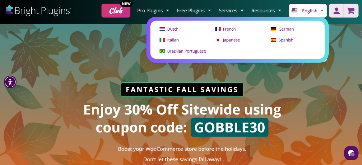 MultiLipi dashboard showing BrightPlugins multilingual SEO analytics and global performance