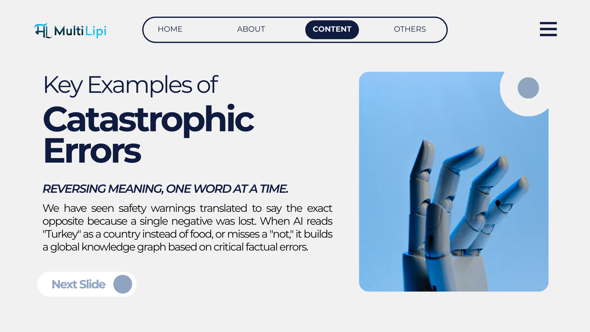 MultiLipi slide:, with a